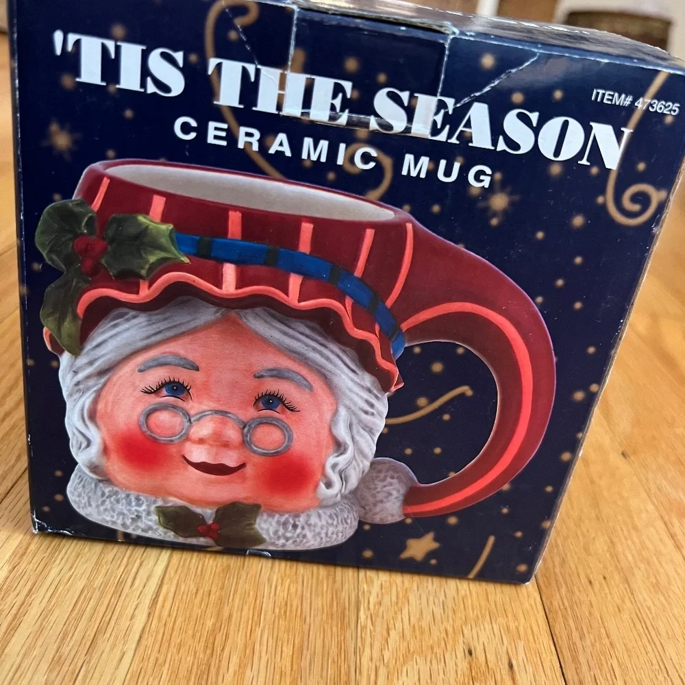 Certified International Susan Winget Christmas Mug Mrs Claus
